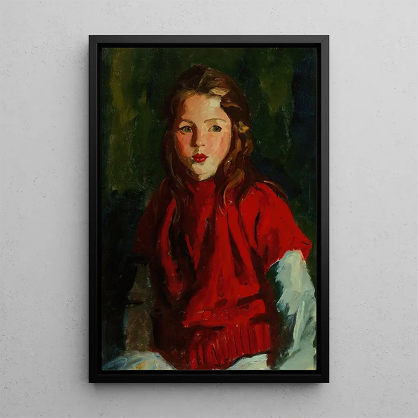 Bridget Lavelle the blonde - Robert Henri — framed artwork on a wall