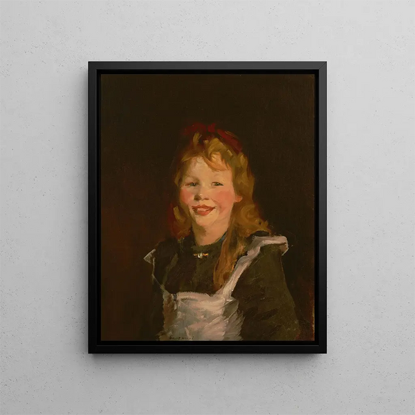 Dutch Girl - Robert Henri — framed artwork on a wall