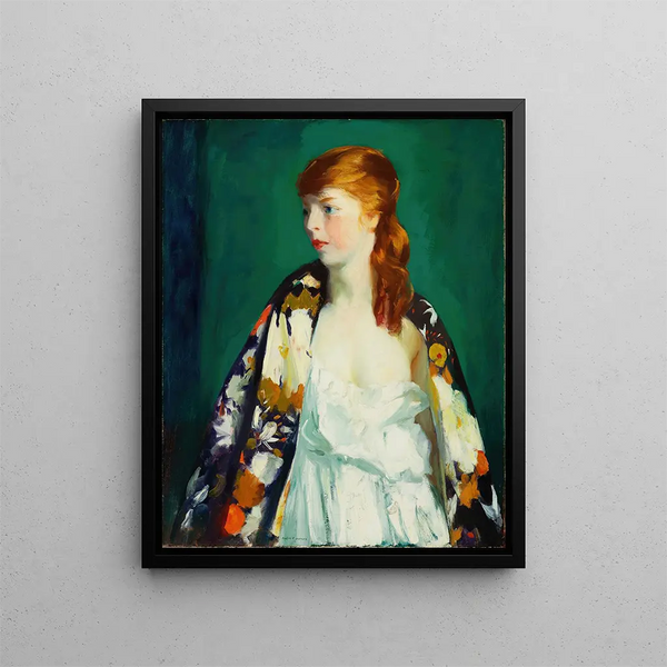 Edna - Robert Henri — framed artwork on a wall