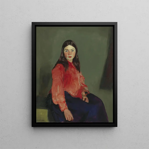 Marie du Connemara - Robert Henri — framed artwork on a wall