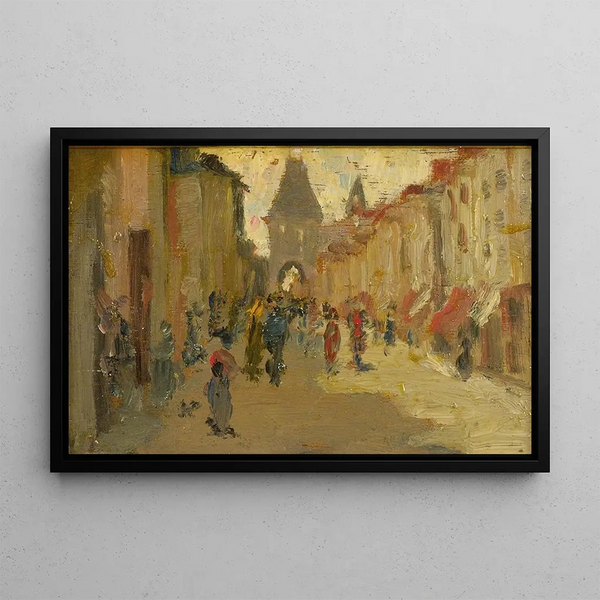 Rue Moret - Robert Henri — framed artwork on a wall