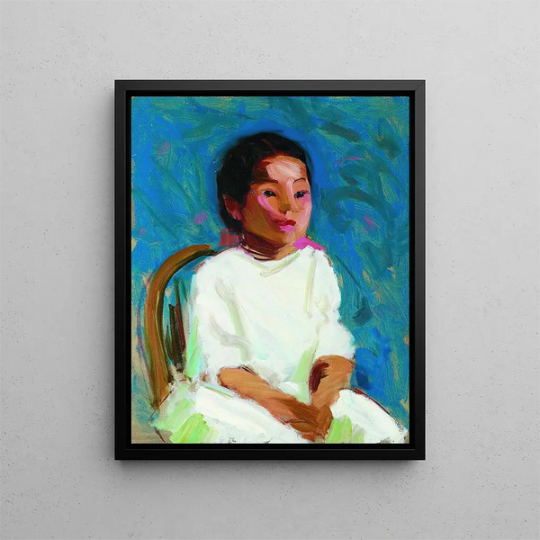 Mukie Painting - Robert Henri — framed artwork on a wall