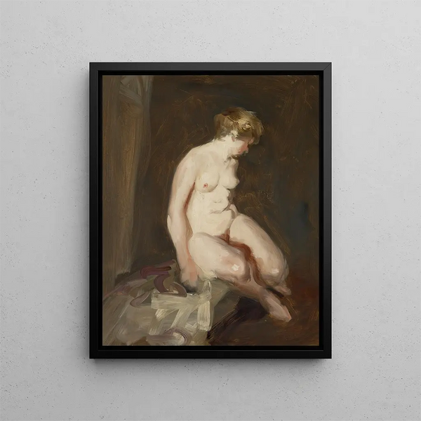 Nude Painting - Robert Henri — framed artwork on a wall