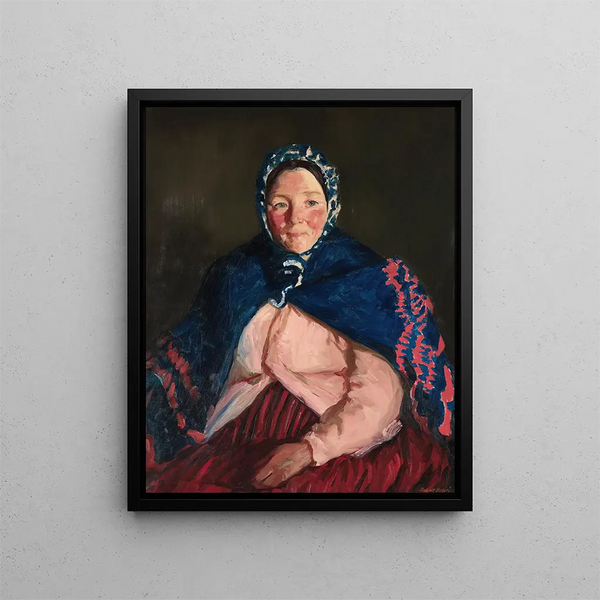 La femme du vieux Johnnies - Robert Henri — framed artwork on a wall