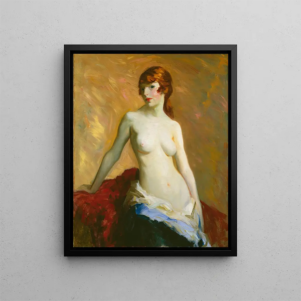 The Young Girl - Robert Henri — framed artwork on a wall