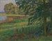 Water's Edge Bank Painting - Robert Hoffmann — artwork view