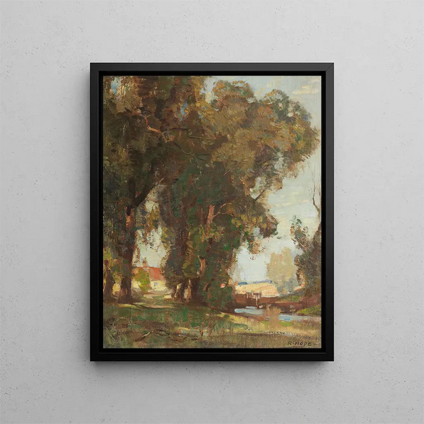 Landscape of East Lothian - Robert Hope — framed artwork on a wall