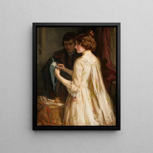 La Cocarde Blanche - Robert Hope — framed artwork on a wall