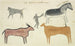 Copies of prehistoric cave paintings San depicting creatures - Robert Jacob Gordon — artwork view