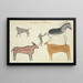 Copies of prehistoric cave paintings San depicting creatures - Robert Jacob Gordon — framed artwork on a wall