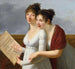Portrait of two elegantly dressed ladies - Robert Jacques François Lefèvre — artwork view