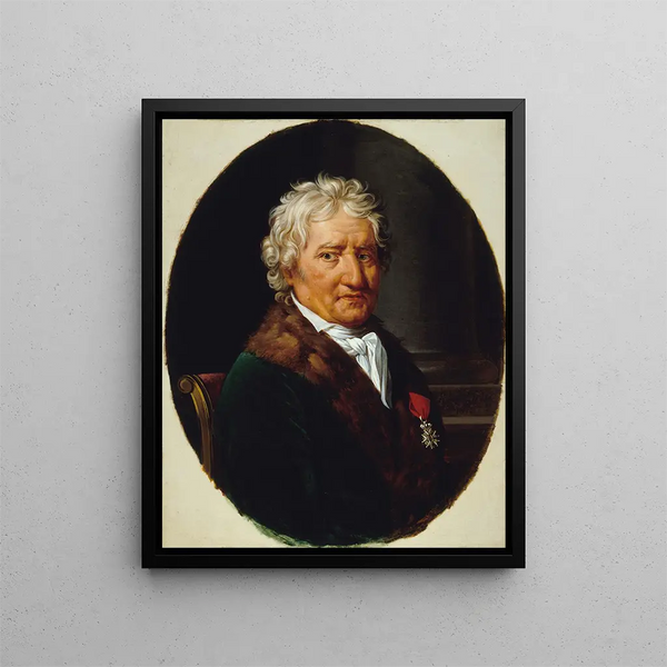 Portrait of Pierre-Alexandre Monsigny 1729-1817 composer - Robert Jacques François Lefèvre — framed artwork on a wall