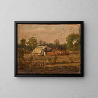 Mexican Jacal Painting - Robert Jenkins Onderdonk — framed artwork on a wall