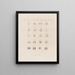 Flour of flowers observed under the microscope - Robert John Thornton — framed artwork on a wall