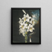 Le Lys blanc aux feuilles panachées - Robert John Thornton — framed artwork on a wall