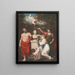 Sculape Cérès et Cupidon honorant le buste de Linnus - Robert John Thornton — framed artwork on a wall