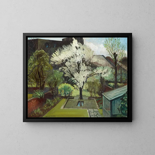 Flower in a London garden - Robert Kirkland Jamieson — framed artwork on a wall