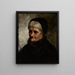 Head of an Old Woman - Robert Koehler — framed artwork on a wall