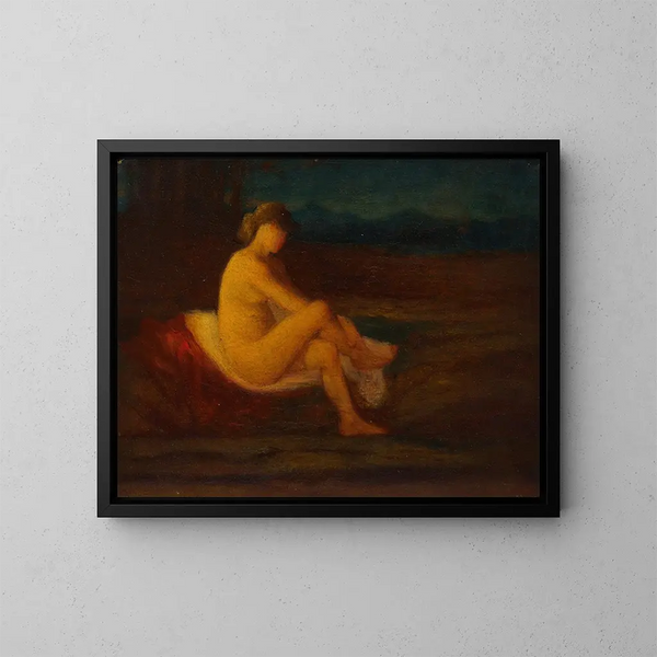 A Bather - Robert Loftin Newman — framed artwork on a wall