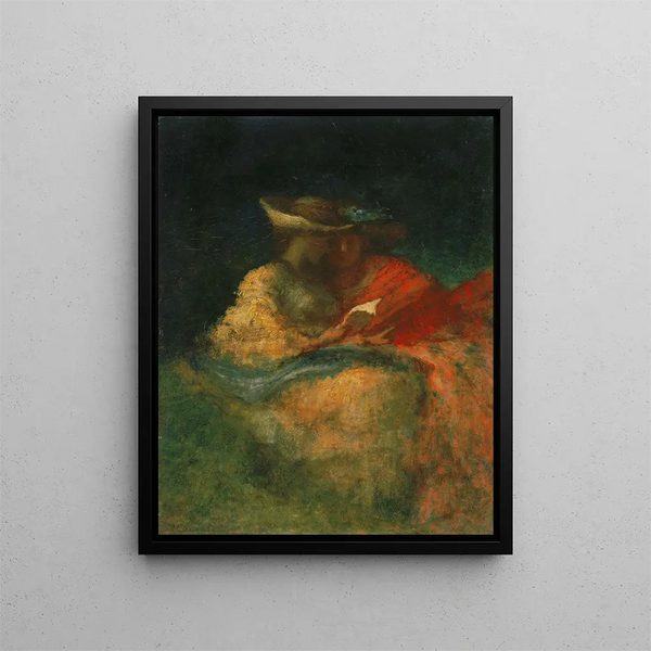 The letter - Robert Loftin Newman — framed artwork on a wall