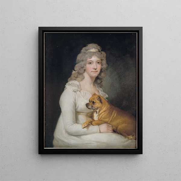 Mme George Morland - Robert Muller — framed artwork on a wall