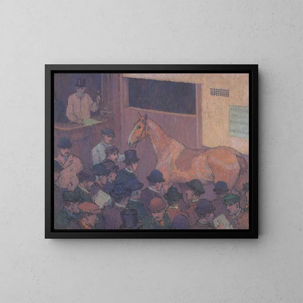 Silence avec toutes les nuisances routières - Robert Polhill Bevan — framed artwork on a wall
