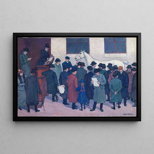 Under the Hammer - Robert Polhill Bevan — framed artwork on a wall