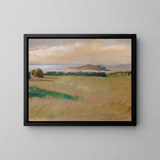 L'île d'Irlande depuis Howth - Robert Ponsonby Staples — framed artwork on a wall
