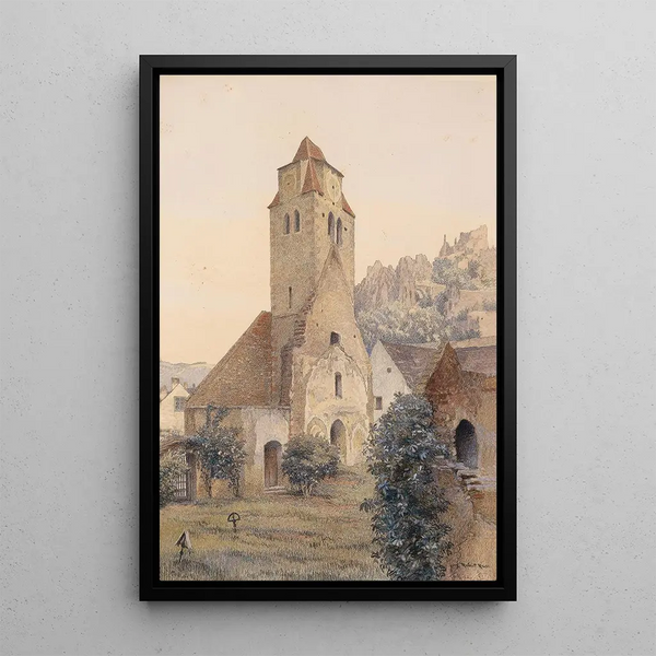 Dürnstein - Robert Russ — framed artwork on a wall
