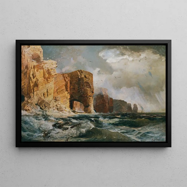 Helgoland Painting - Robert Russ — framed artwork on a wall