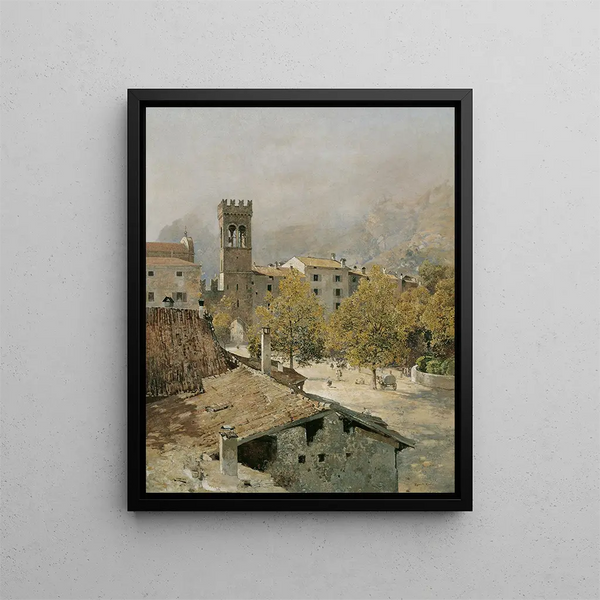 Porta San Michele à Riva - Robert Russ — framed artwork on a wall