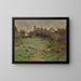 Farm with grazing sheep - Robert Russell MacNee — framed artwork on a wall