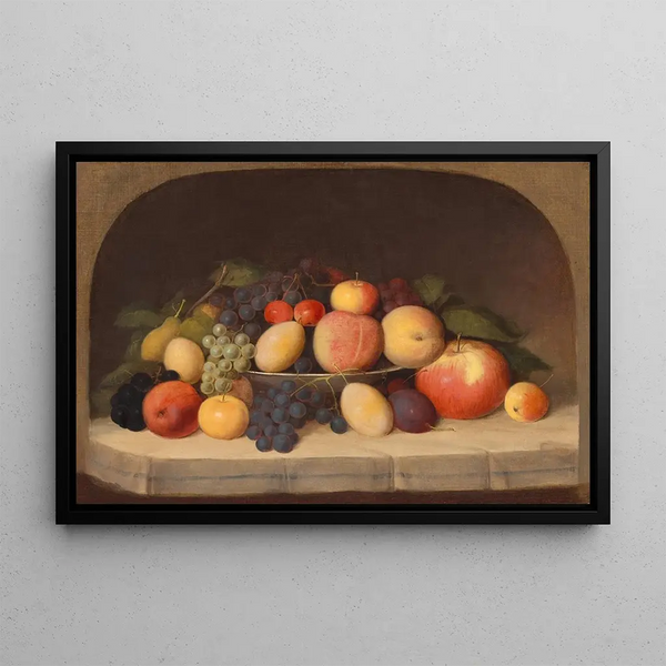 Fruit Still Life Painting - Robert S. Duncanson — framed artwork on a wall
