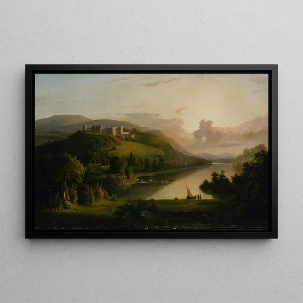 Highland Scotland painting - Robert S. Duncanson — framed artwork on a wall