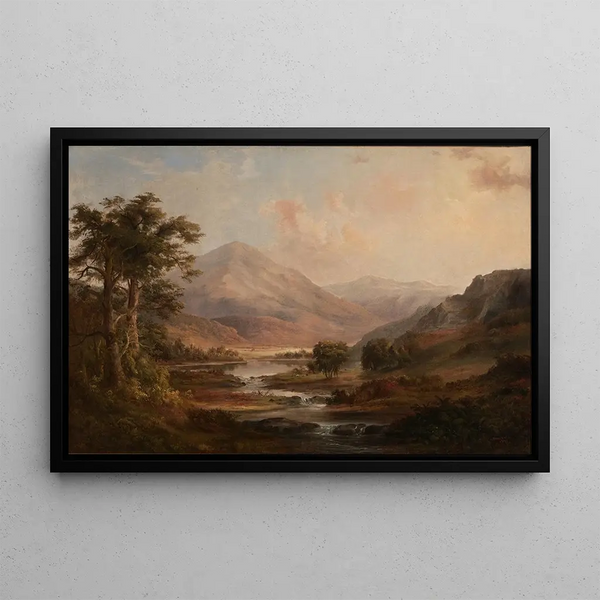 Scottish Landscape Painting - Robert S. Duncanson — framed artwork on a wall