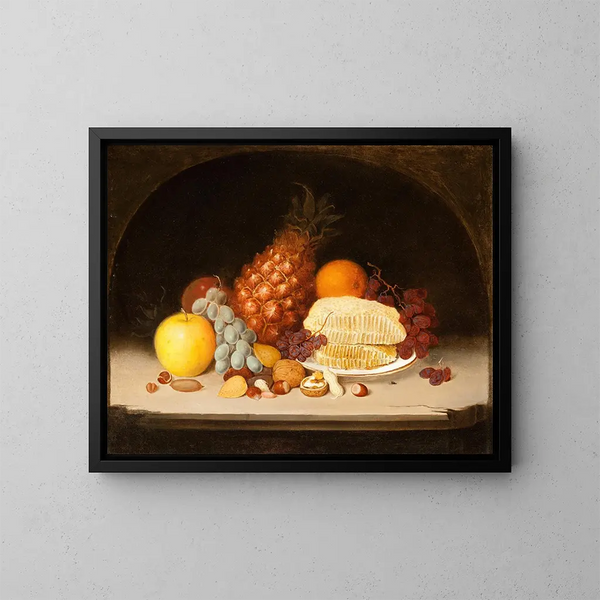 Nature morte painting - Robert S. Duncanson — framed artwork on a wall