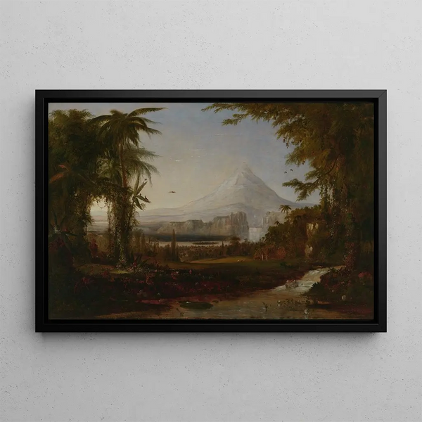 The Garden of Eden - Robert S. Duncanson — framed artwork on a wall