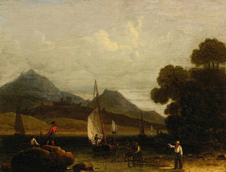 Fishermen at Work - Robert Salmon — artwork view