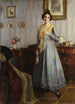 Young woman in a Biedermeier interior - Robert Scheffer — artwork view
