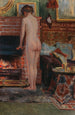 The warming fireplace - Robert Schiff — artwork view