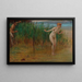 Surprised by the Faun - Robert Schiff — framed artwork on a wall