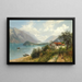 View of Lake Como - Robert Schultze — framed artwork on a wall