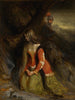 A lady and her wandering knight, perhaps a scene from Ivanhoe - Robert Scott Lauder — artwork view