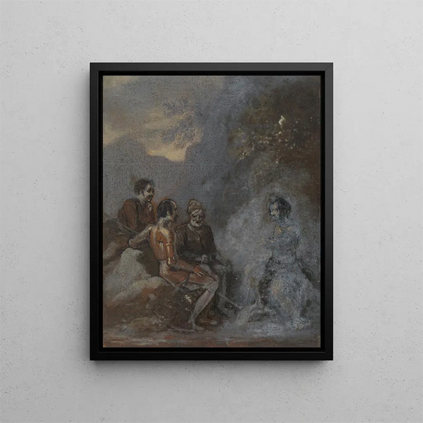 Oberon and Puck - Robert Smirke — framed artwork on a wall