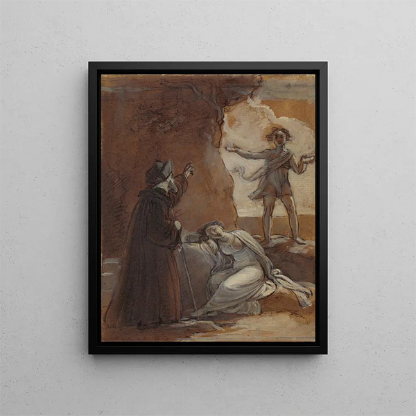 Prospero et Ariel - Robert Smirke — framed artwork on a wall