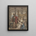 Study of a soldier attacking a woman - Robert Smirke — framed artwork on a wall