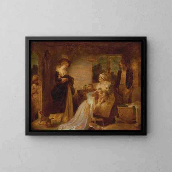 Les Sept Âges de l'Homme - Robert Smirke — framed artwork on a wall