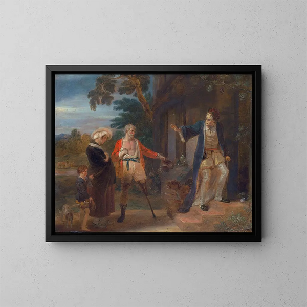 Les Sept Âges de l'Homme - Robert Smirke — framed artwork on a wall