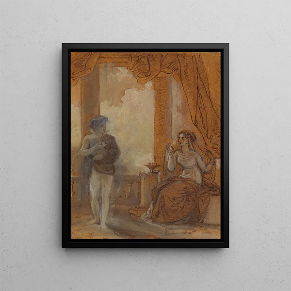 Viola and Olivia - Robert Smirke — framed artwork on a wall