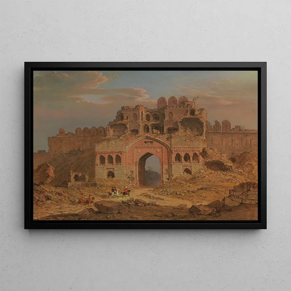 Inside the main entrance of the Purana Qila, Delhi - Robert Smith — framed artwork on a wall